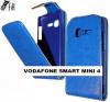 Husa Piele Flip Vertical ALBASTRU Vodafone Smart 4 mini (V870)