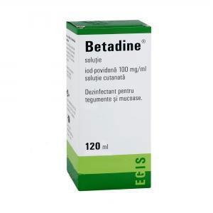 Egis Betadine solutie cutanata 120ml