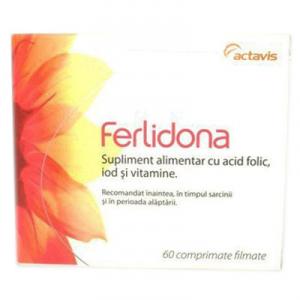 Actavis Ferlidona Acid folic, iod si vitamine prenatale 60cpr