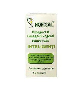 Omega 3 si Omega 6 Vegetal pentru copii 60cps