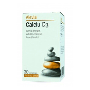 Alevia Calciu + D3 formula citrat 30cpr