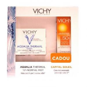 Vichy Aqualia Thermal Legere Ten Normal-Mixt +Capital Soleil SPF 50 Cadou