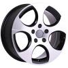 Jante rp vw w002 neagra cu fata polisata 7x15 / 5x112