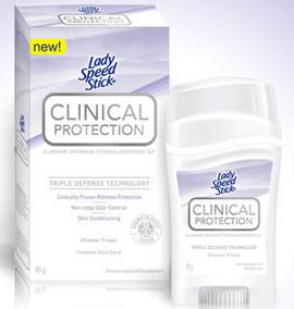 Lady Speed Stick Clinical Protection, cu tehnologia ,,Tripla protectie"