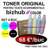 Set toner original refill, c+m+y+k