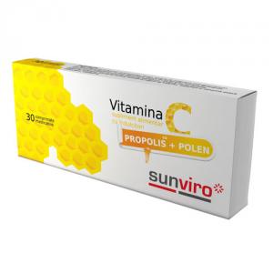 Sun Viro Vitamina C + Propolis + Polen 30cps