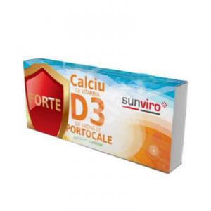 Sun Viro Calciu D3 Forte portocale 20cpr