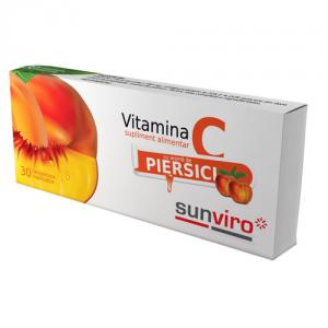Sun Viro Vitamina C piersici 30cps