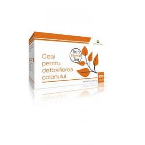 Sun Wave Pharma Sun Herbal Ceai Detoxifierea Colonului 20pl