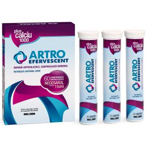 Health Artro efervescent + Calciu 3 Tuburi x 20 Cpr Promo