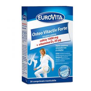 Eurovita Calciu 1000mg + Vit.D3 x 30cp