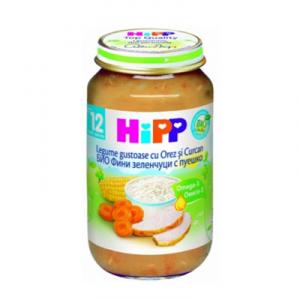 Hipp legume gustoase orez si curcan 220g