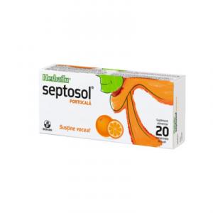 Biofarm Herbaflu Septosol cu portocala x 20 comprimate