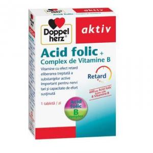 Doppelherz Aktiv Acid Folic + Complex de Vitamine B 30cps