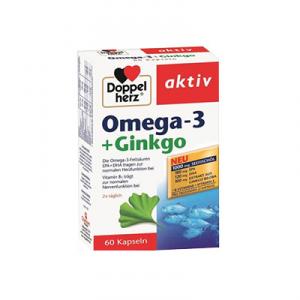 Doppelherz Aktiv Omega 3 + Ginkgo Biloba 60cps