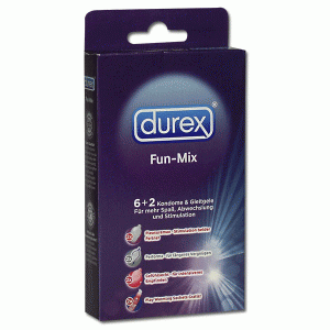 Durex Fun Mix 6 Prezervative + lubrifiant