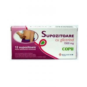 Solacium Supozitoare glicerina copii 12sup