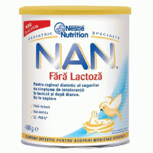Nestle Nan lapte praf fara lactoza 400g