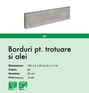 Borduri pentru trotuare si alei Semmelrock Stein+Design