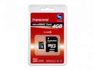 Card memorie MicroSD 4 GB Transcend