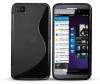 Husa silicon BlackBerry Z10 S-Line Neagra