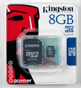 MicroSD 8 GB Kingston