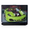 Laptop skin 17" green car