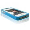 Bumper silicon iPhone 4 albastru