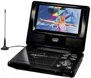 DVD Player portabil 7 inch Trevi-1382 DVD/MPEG4/MP3/USB/SD/DVBT-TV  Black