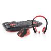 Set wireless tastatura, mouse, casti stereo Modecom MC-WGSC1 Black