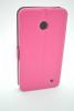 Husa flip nokia lumia 630 book case roz ( folie