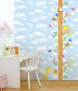 Sticker decorativ camera copii LWST-17 Copac cu animale