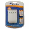 Incarcator acumulatori + 4 acumulatori AA/R6 2800mAh Bluestar