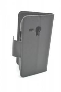 Husa flip Samsung Galaxy S3 Mini i8190 Fancy Book Case neagra ( folie inclusa )