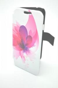 Husa flip Samsung Galaxy S4 Mini i9190 Book Case Rosa ( folie inclusa )