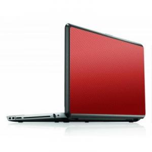 Sticker laptop 15 inch carbon rosu