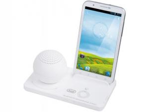Suport smartphone cu difuzor Bluetooth Trevi XB 78 White