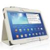 Husa stand Samsung Galaxy Note 10.1 2014 Edition P600 Book Case Alba