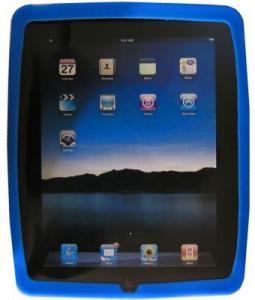 Husa silicon iPAD albastra