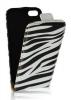 Husa flip iphone 5 forcell zebra