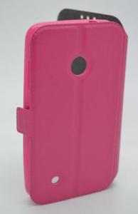 Husa book case Nokia Lumia 530 Roz ( folie inclusa )