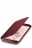 Husa Samsung Galaxy S3 i9300 Flip Cover Garnet Red La Fleur EFC-1G6RREGSTD