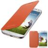 Husa samsung galaxy s4 i9500 flip cover orange