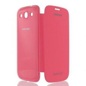 Husa Samsung Galaxy S3 i9300 Flip Cover Pink EFC-1G6FPECSTD