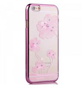 Carcasa iPhone 6 Comma Crystal Flora Rose Pink