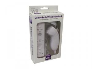 Telecomanda & Wired Nunchuck pentru Nintendo Wii
