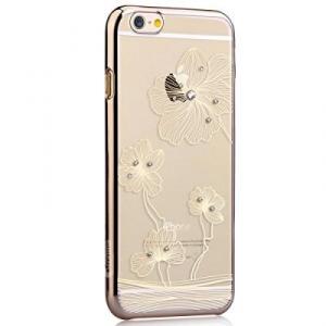 Carcasa iPhone 6 Comma Crystal Flora Champagne Gold