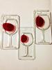 Husa silicon design 3d pahar de vin cu lichid iphone