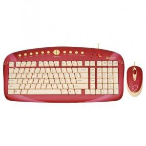 Set tastatura si mouse USB G-Cube GKSE-2728S Enchanted Heart