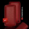 Husa protectie carbon fibre iphone 4g red
